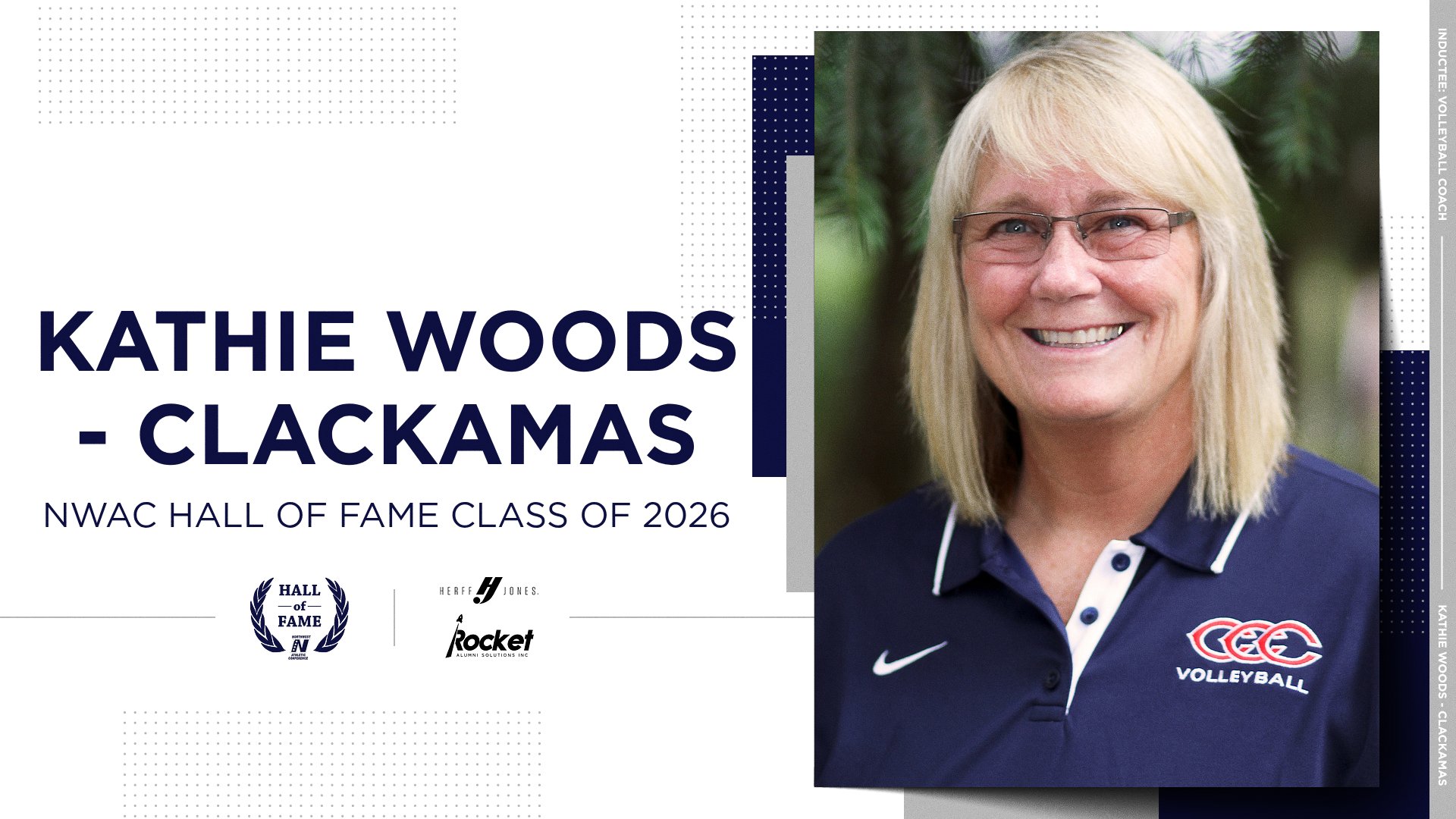 2026 NWAC Hall of Fame Inductee: Kathie Woods, Clackamas Community College, Volleyball Coach